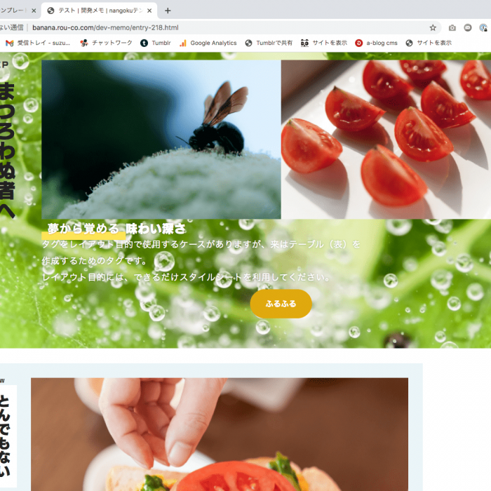 全画面の写真背景